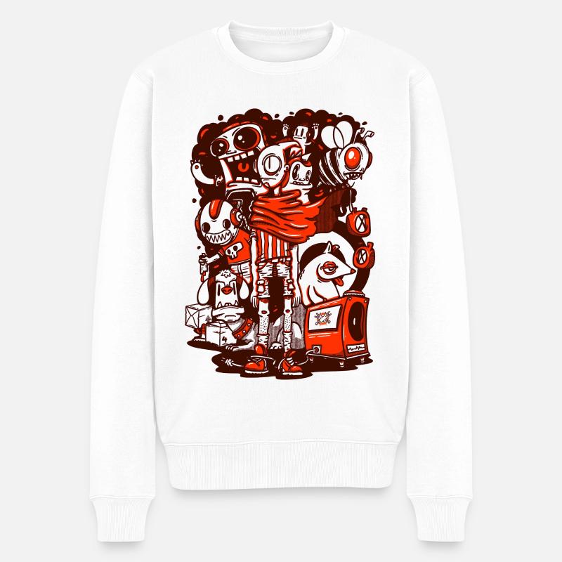 L’Équipage du Chaos - Pull Premium bio Homme - blanc