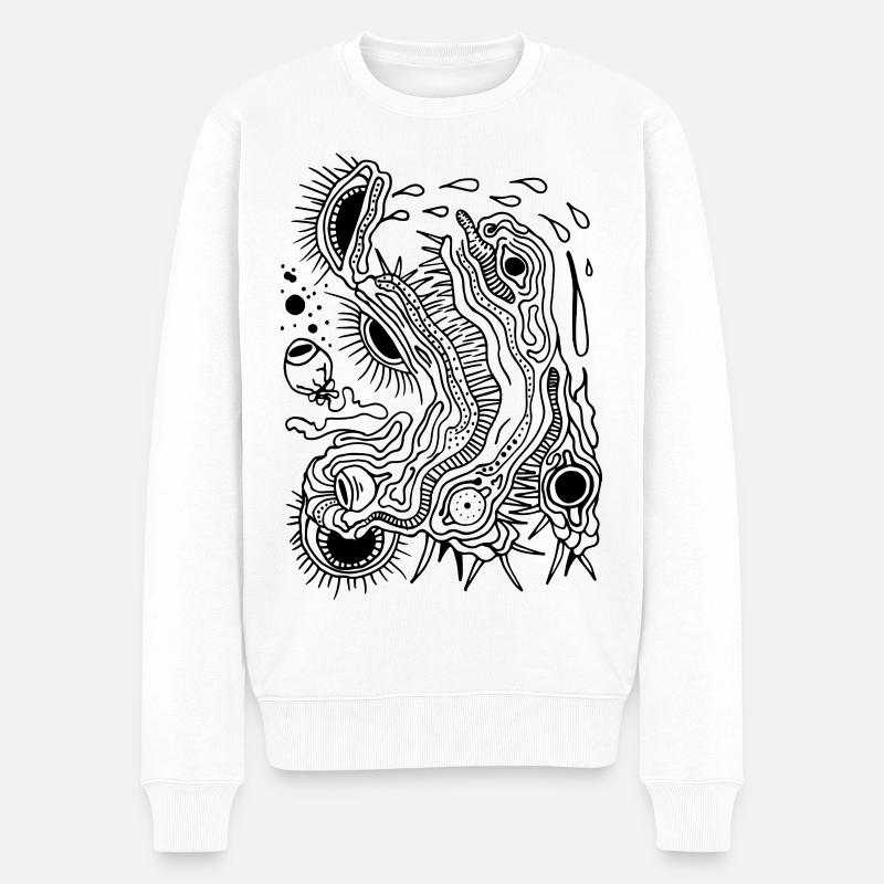 Lautstarke Auswüchse - Männer Premium Bio Pullover - Weiß