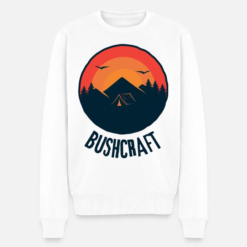 Survie en bushcraft - Pull Premium bio Homme - blanc