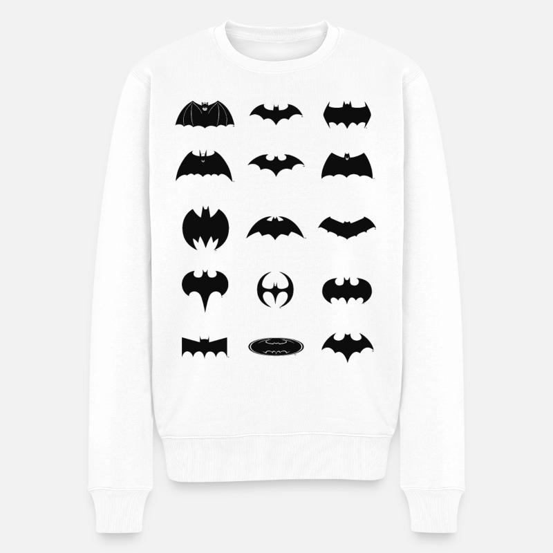 Batman Logo History Tee Shirt - Pull Premium bio Homme - blanc