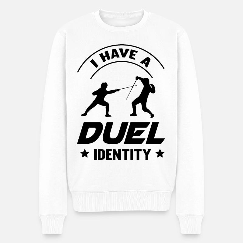 Escrime duel - Pull Premium bio Homme - blanc