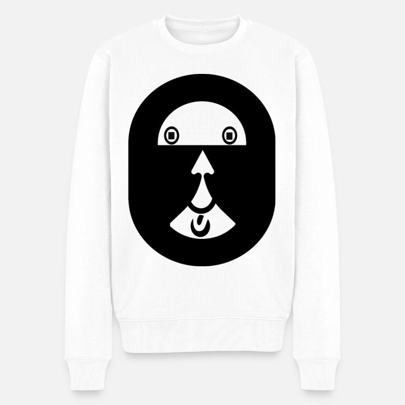 Blickfang - Männer Premium Bio Pullover - Weiß