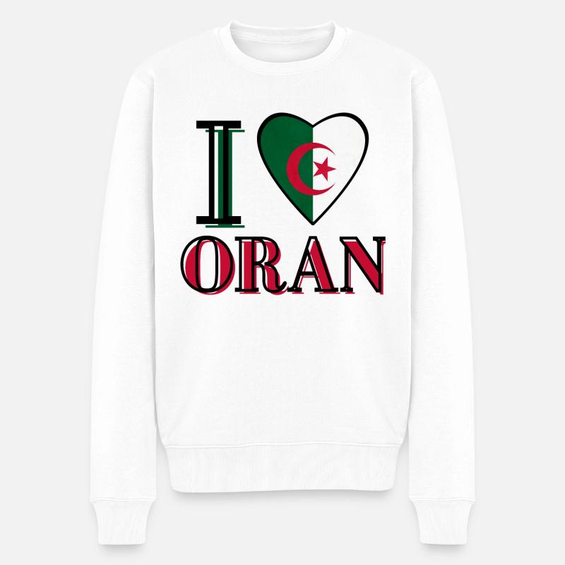 J’adore Oran - Pull Premium bio Homme - blanc