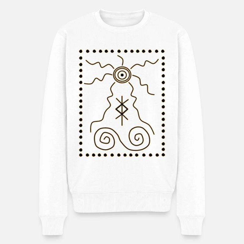 Symboles Chaman - Pull Premium bio Homme - blanc