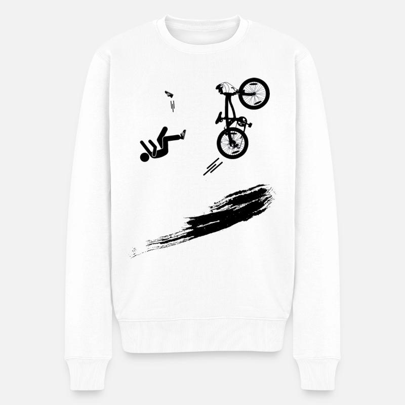 Conception de vélo - Pull Premium bio Homme - blanc
