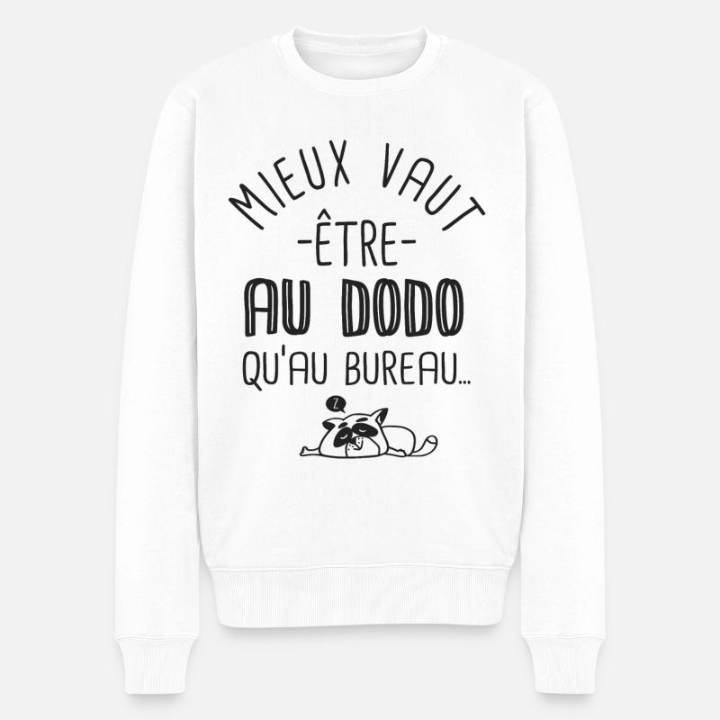 Humour de bureau cadeau collégue - Pull Premium bio Homme - blanc
