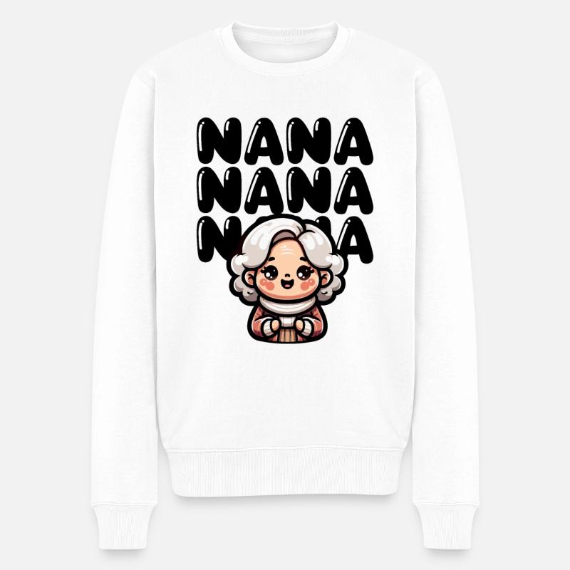 Mignon dessin animé Nana - Pull Premium bio Homme - blanc