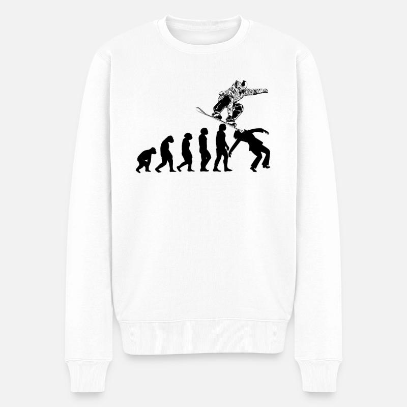 Snowboarding Snowboarders Evolution Snowboard - Pull Premium bio Homme - blanc