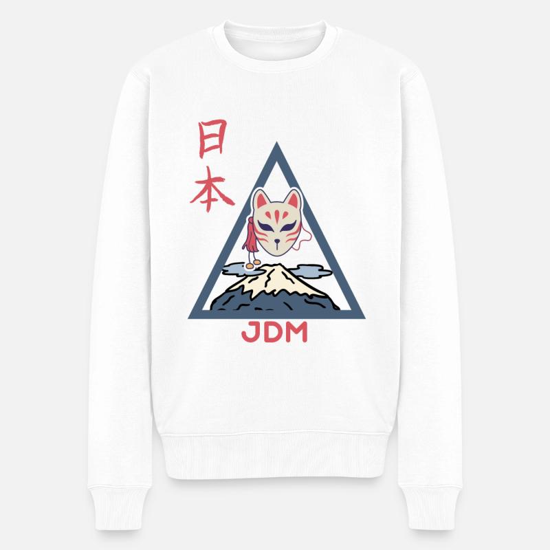 JDM Fan - Männer Premium Bio Pullover - Weiß