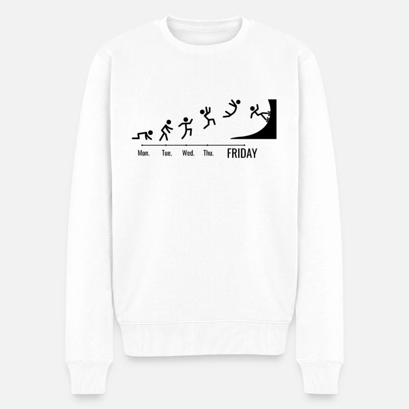 Inline-Skating Rollerskates Wochenende-Skater - Männer Premium Bio Pullover - Weiß