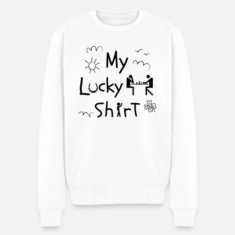 Jeu d’échecs - Pull Premium bio Homme - blanc