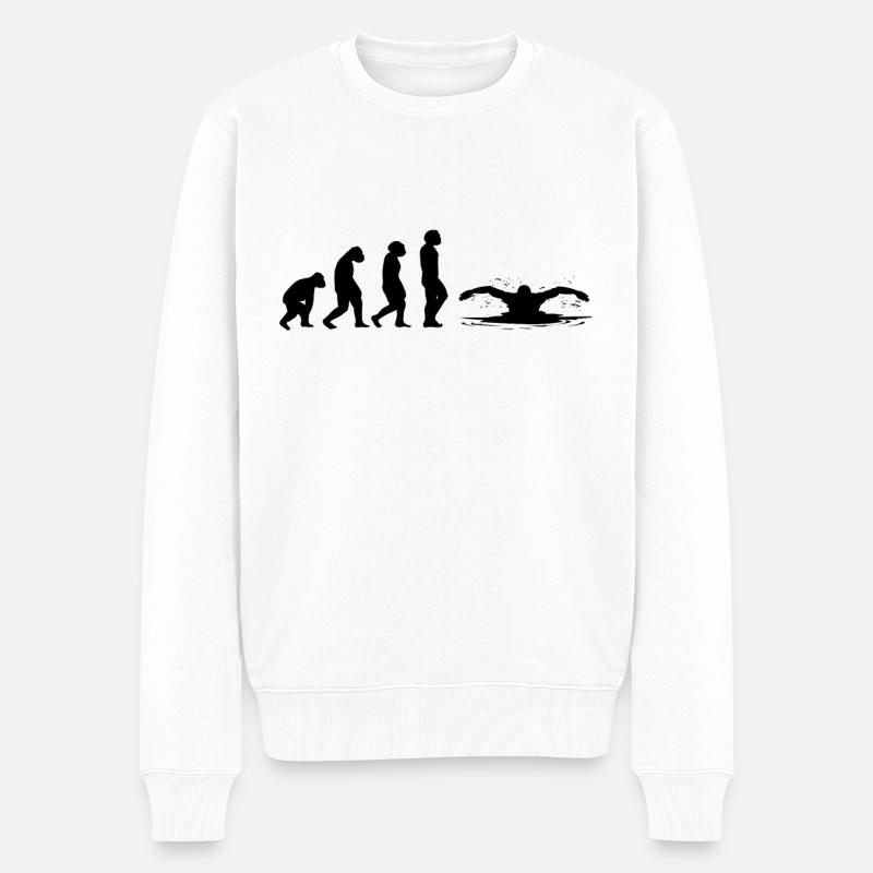 Nageurs Nage Evolution Natation - Pull Premium bio Homme - blanc
