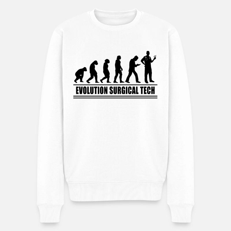 Chirurgisch-technischer Assistent Chirurg - Männer Premium Bio Pullover - Weiß