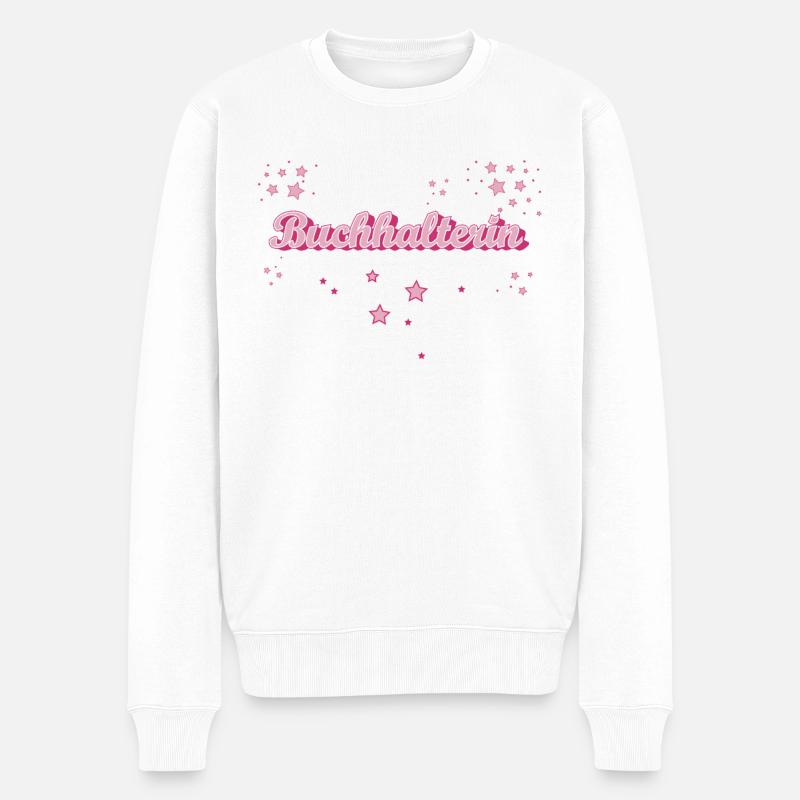 Buchhaltung Abschluss-Geschenk Buchhalterin - Männer Premium Bio Pullover - Weiß