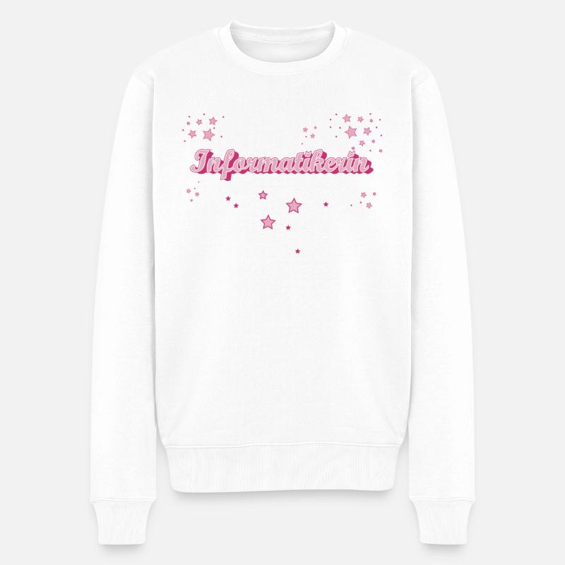 Programmierer Abschluss-Geschenk Informatikerin - Männer Premium Bio Pullover - Weiß