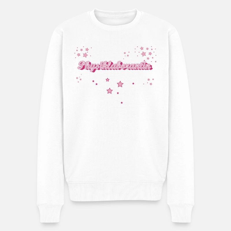Laborant Abschluss-Geschenk Physiklaborantin - Männer Premium Bio Pullover - Weiß