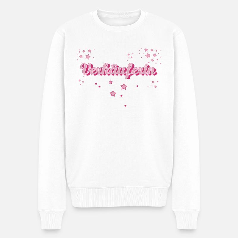 Einzelhändler Abschluss-Geschenk Verkäuferin - Männer Premium Bio Pullover - Weiß