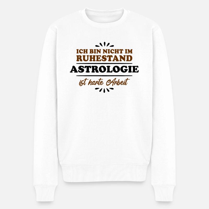 Retraite Retraité Retraité Astrologie - Pull Premium bio Homme - blanc