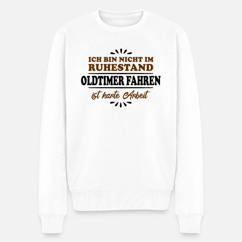 Pensionné Retraité Oldtimer - Pull Premium bio Homme - blanc