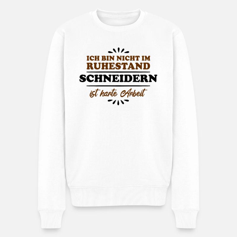 Pensionné Pensionné Schneider - Pull Premium bio Homme - blanc