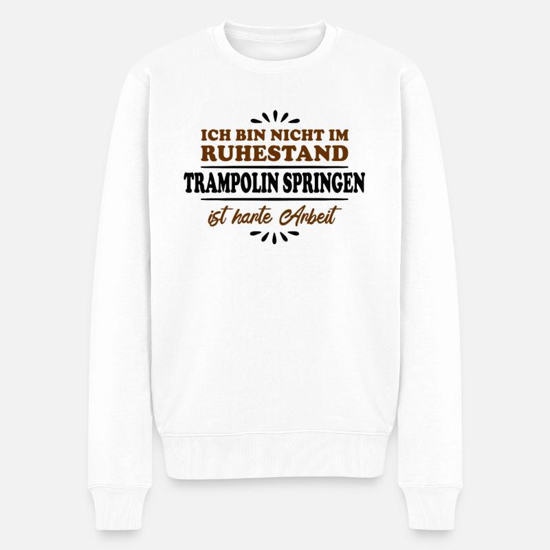 Retraité Retraité Trampoline Jumper - Pull Premium bio Homme - blanc