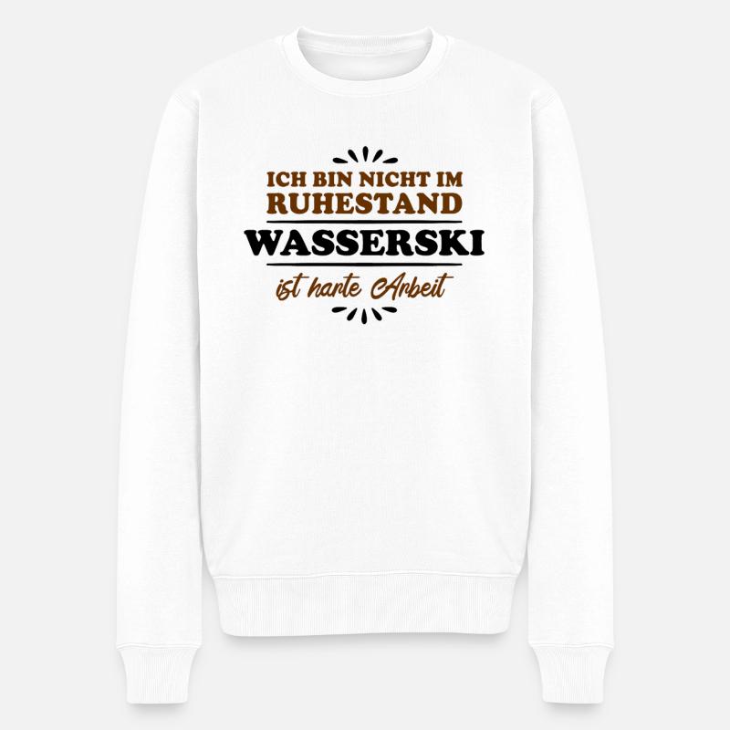 Pensionné Retraité Retraité Ski nautique - Pull Premium bio Homme - blanc