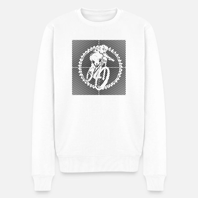 VTT VTT VTT BMX-BIKE VTT - Pull Premium bio Homme - blanc