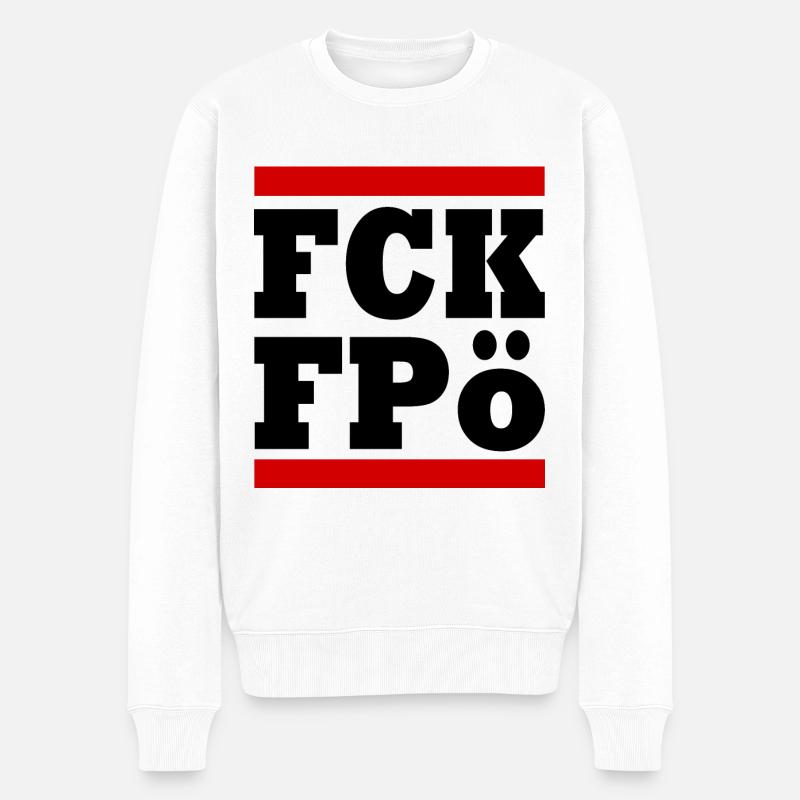 Fck fpö - Pull Premium bio Homme - blanc