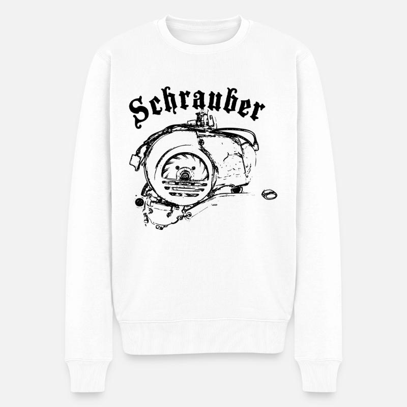 PX Schrauber - Männer Premium Bio Pullover - Weiß