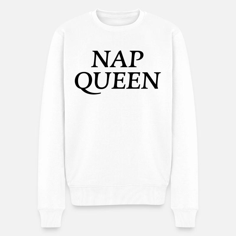 Reine de la sieste - Pull Premium bio Homme - blanc