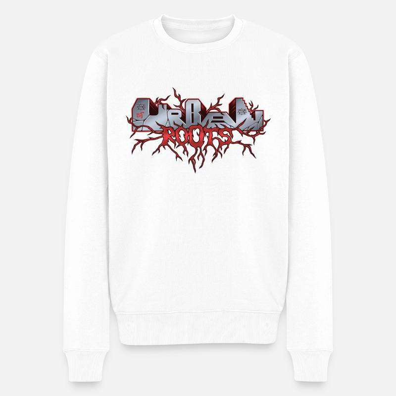 Urban Roots - Männer Premium Bio Pullover - Weiß
