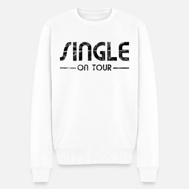 Rencontres - Single On Tour - Pull Premium bio Homme - blanc
