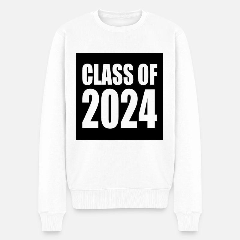Class of 2024 - Männer Premium Bio Pullover - Weiß