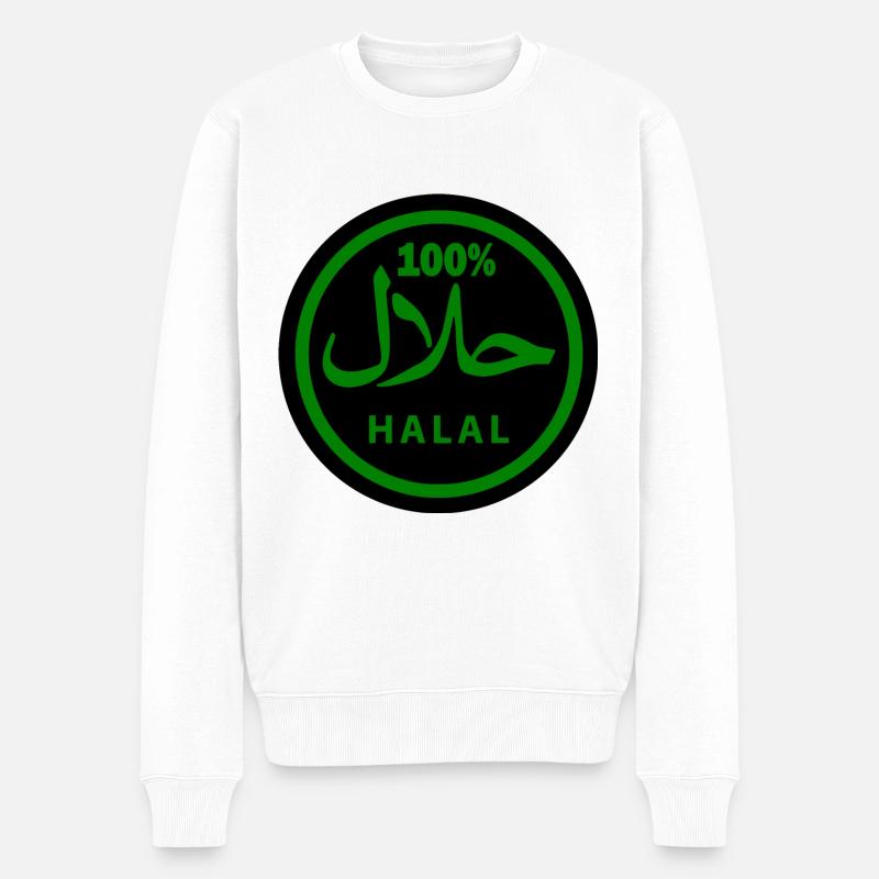 Halal - Pull Premium bio Homme - blanc