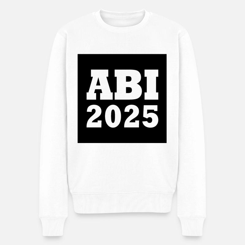 Abi 2025 - Männer Premium Bio Pullover - Weiß