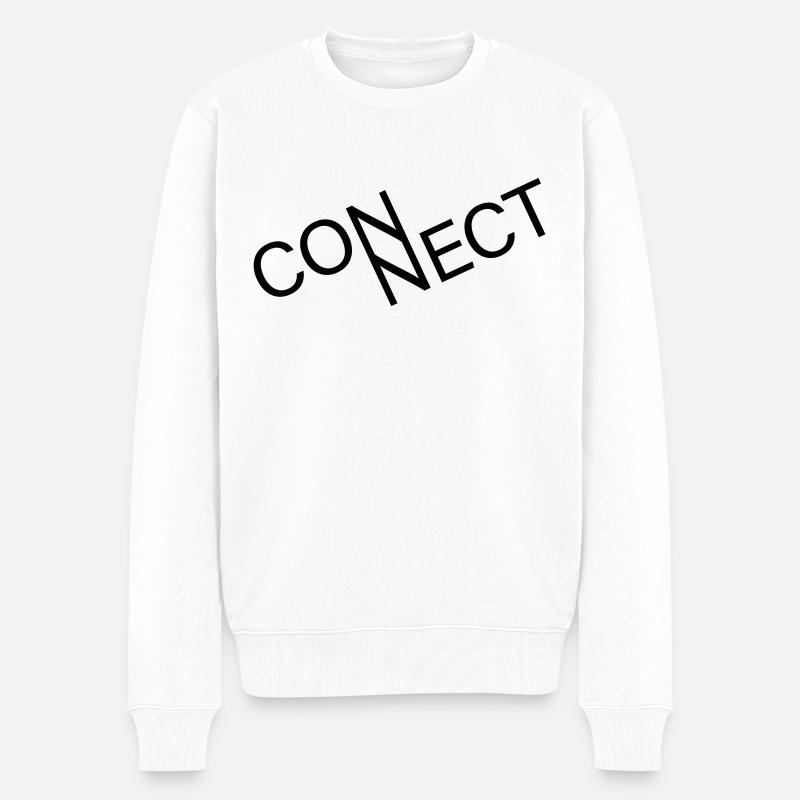 Relier - Pull Premium bio Homme - blanc