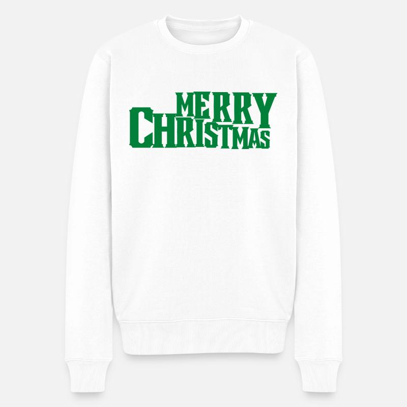 Merry christmas - Pull Premium bio Homme - blanc