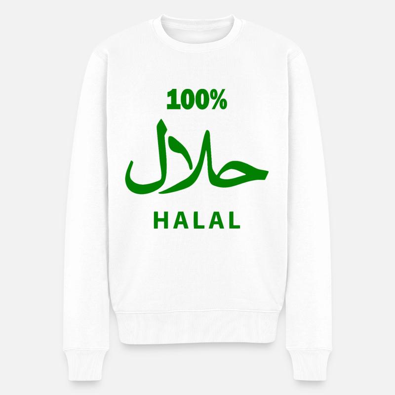 Halal - Männer Premium Bio Pullover - Weiß