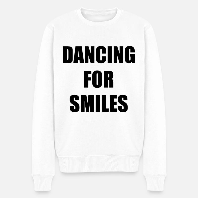 dancing for smiles - Pull Premium bio Homme - blanc