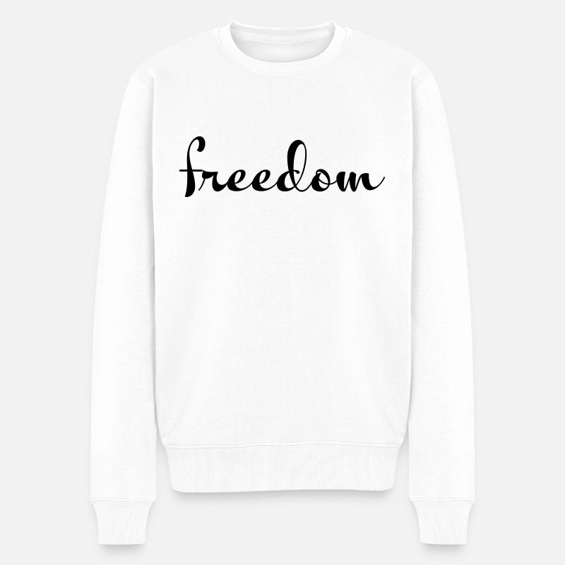 liberté - Pull Premium bio Homme - blanc