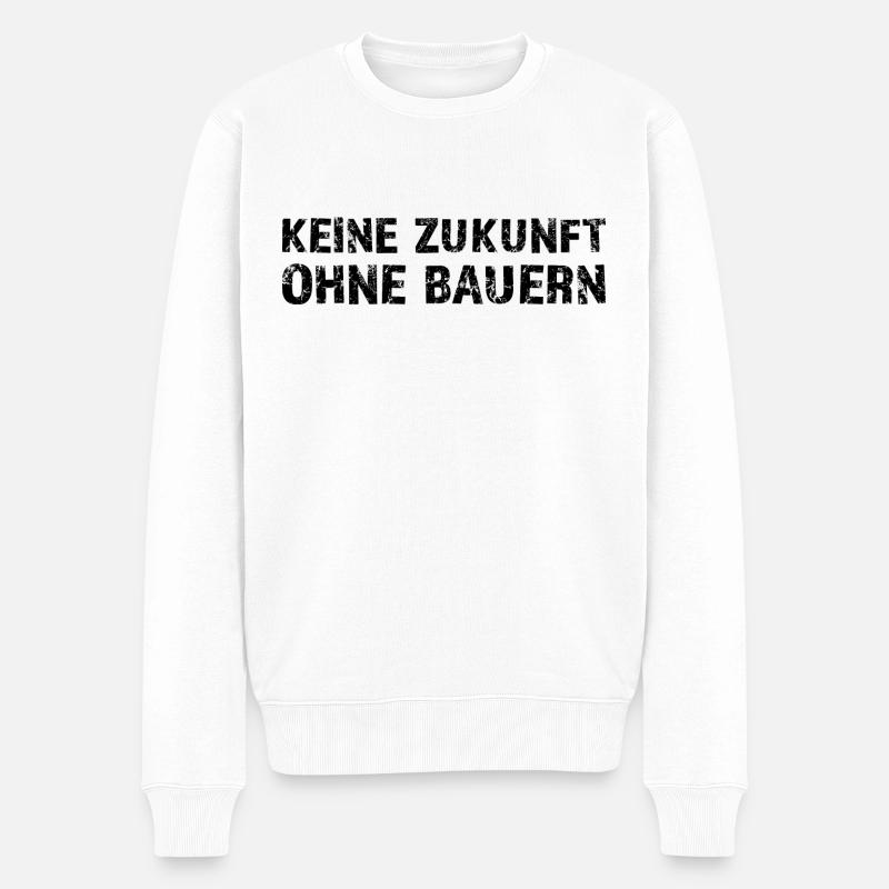 Pas d’avenir sans agriculteurs - Pull Premium bio Homme - blanc