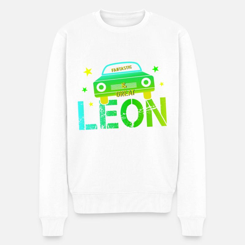 Léon Anniversaire Léon - Pull Premium bio Homme - blanc