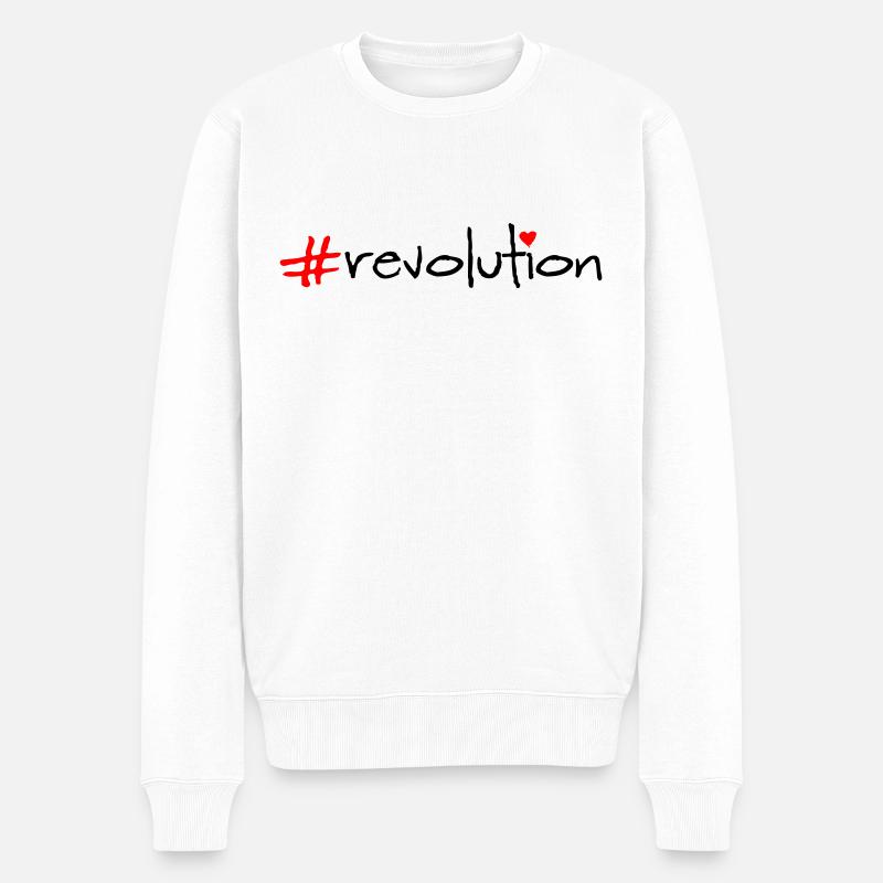 révolution - Pull Premium bio Homme - blanc