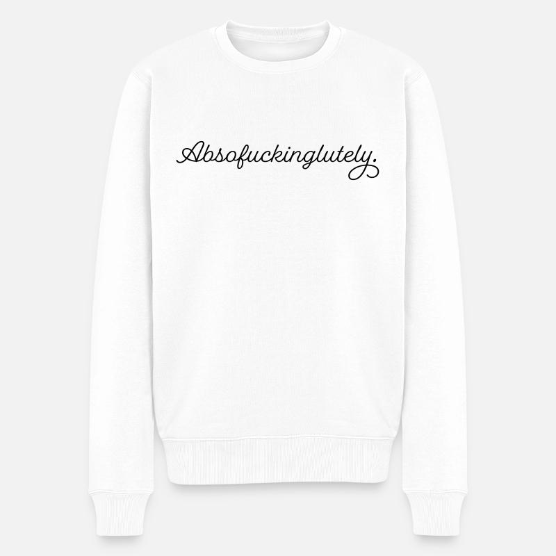 Absofuckinglutely - Pull Premium bio Homme - blanc