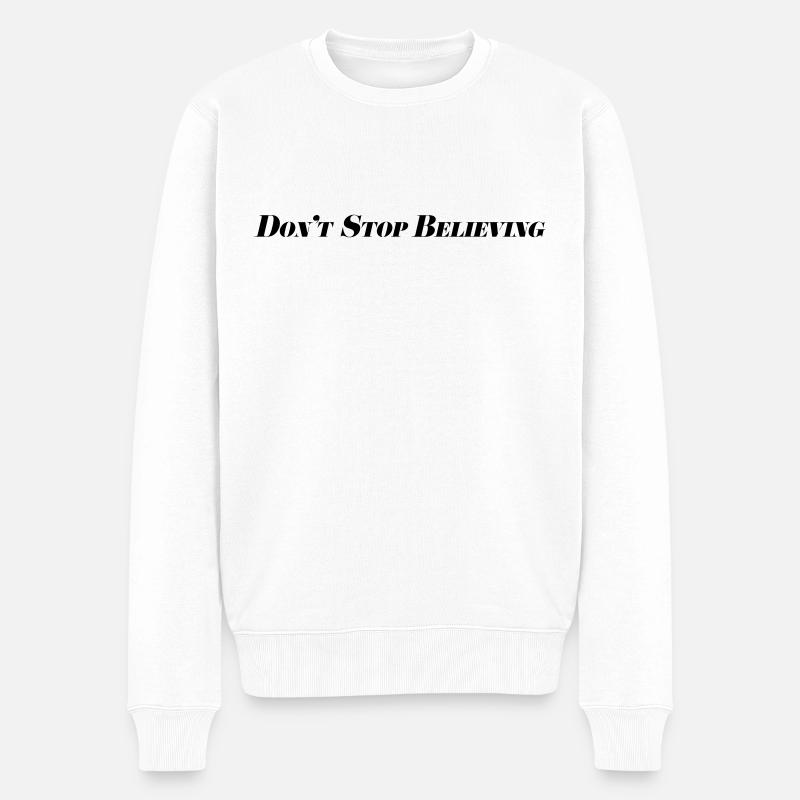 N’arrêtez pas de croire - Pull Premium bio Homme - blanc