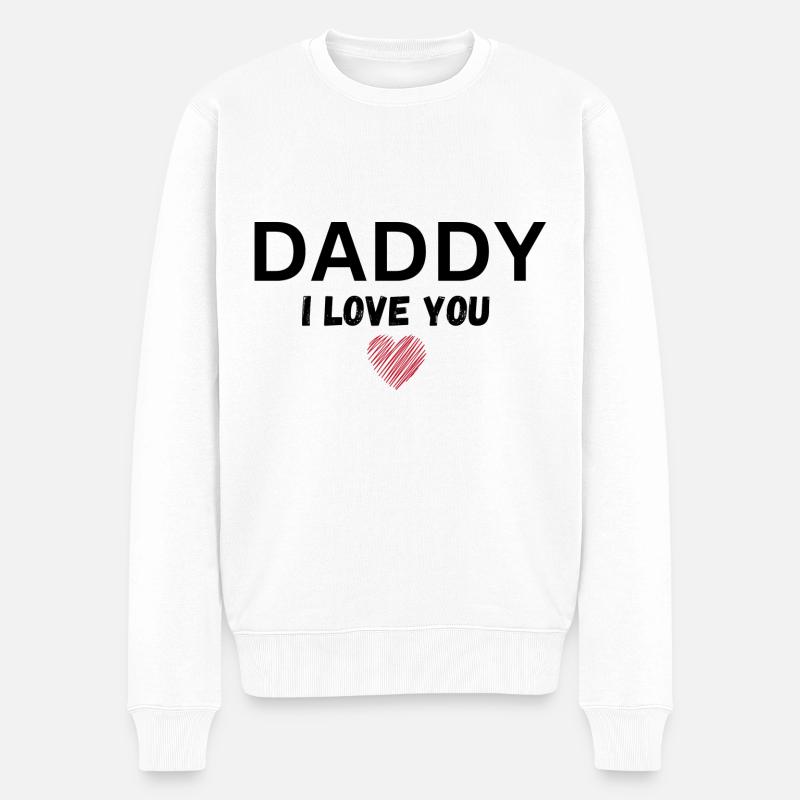 Papa je t’aime - Pull Premium bio Homme - blanc