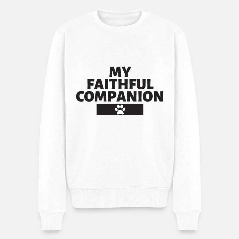 Mon fidèle compagnon - Pull Premium bio Homme - blanc