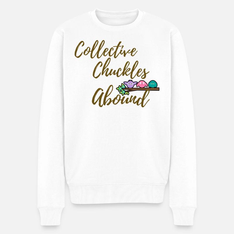 Les rires collectifs abondent : le communisme - Pull Premium bio Homme - blanc