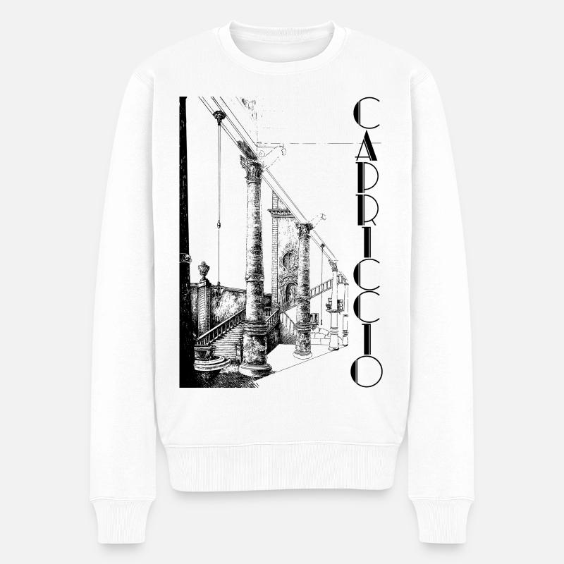 CAPRICCIO - Pull Premium bio Homme - blanc