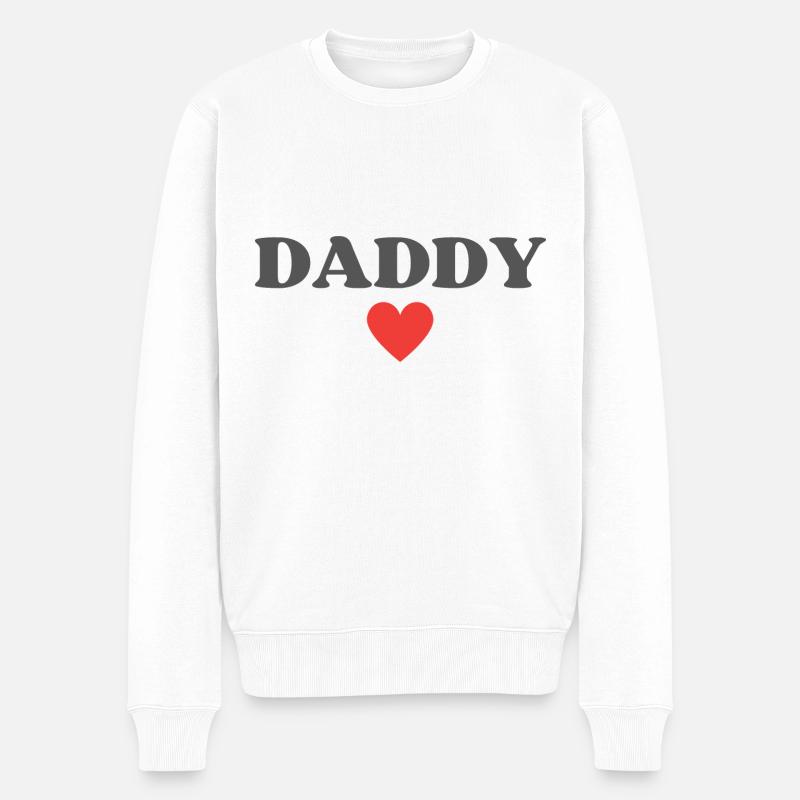 Best Daddy ever - Männer Premium Bio Pullover - Weiß